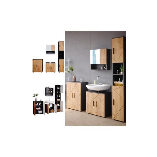 4066731002061 - Badmöbel Set Badezimmermöbel Irma Spiegelschrank Badschrank Hochschrank