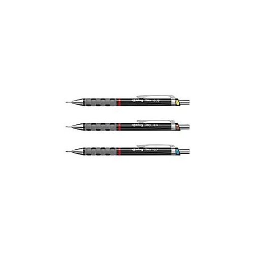 3501170801314 - Druckbleistift-Set Tikky S0801310 schwarz 035mm & 05mm & 07mm 3501170801314 rotring 3 Stück