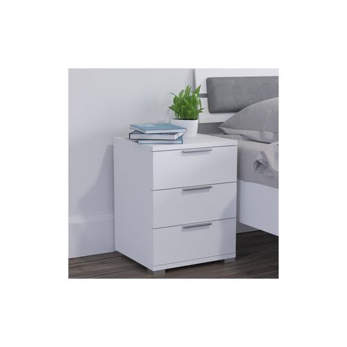 4260486835039 - VICCO Nachtschrank Kommode Nachttisch Schublade Ablage 2er Set Schlafzimmer Weiß
