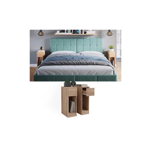 4066731232178 - Nachttisch Enton sonoma Schlafzimmerkommode 20x60 cm 2er Set 4066731232178 - Nachttisch Enton sonoma Schlafzimmerkommode 20x60 cm 2er Set