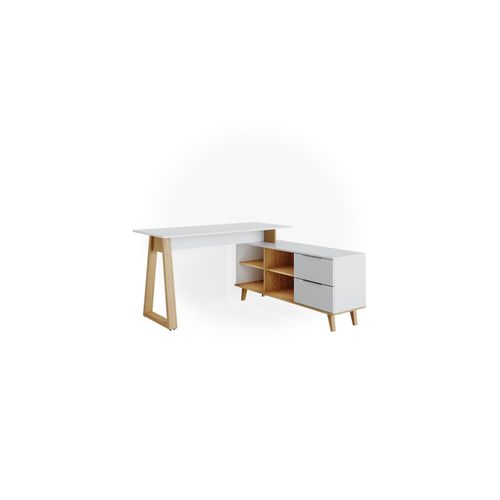 4251421962361 - VICCO Eckchreibtisch NEPTUNE Computer Büro PC Arbeitszimmer weiß Eiche Skandi 4251421962361 - VICCO Eckchreibtisch NEPTUNE Computer Büro PC Arbeitszimmer weiß Eiche Skandi