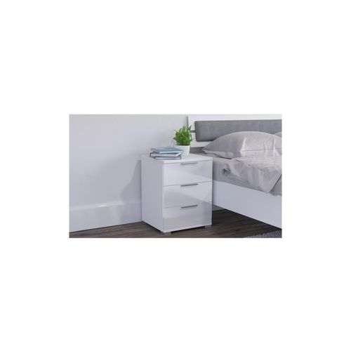 4260486834544 - VICCO Nachtschrank Kommode Nachttisch Schublade Schlafzimmer Weiß Hochglanz 4260486834544 - VICCO Nachtschrank Kommode Nachttisch Schublade Schlafzimmer Weiß Hochglanz
