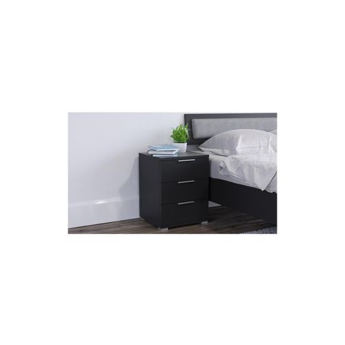 4260486834575 - VICCO Nachtschrank Kommode Nachttisch Schublade Ablage Schlafzimmer Schwarz