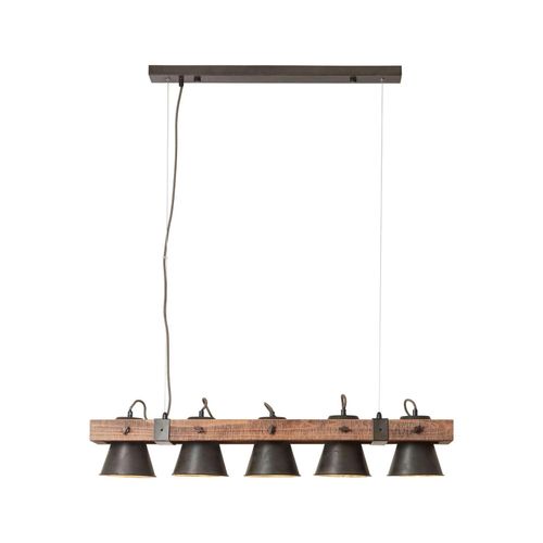 4004353359699 - BRILLIANT Lampe Plow Pendelleuchte 5flg schwarz stahl holz 5x A60 E27 10W gf Normallampen n ent Köpfe schwenkbar Kabel kürzbar - schwarz 4004353359699 - BRILLIANT Lampe Plow Pendelleuchte 5flg schwarz stahl holz 5x A60 E27 10W gf Normallampen n ent Köpfe schwenkbar Kabel kürzbar - schwarz