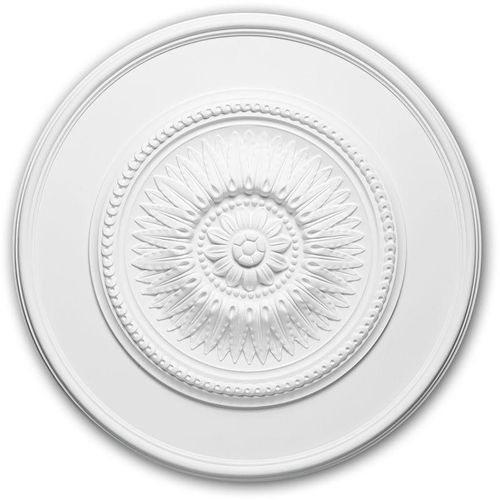 4250691775046 - Decor - Rosette profhome 156023 Zierelement Deckenelement Neo-Klassizismus-Stil weiß ø 590 cm - weiß