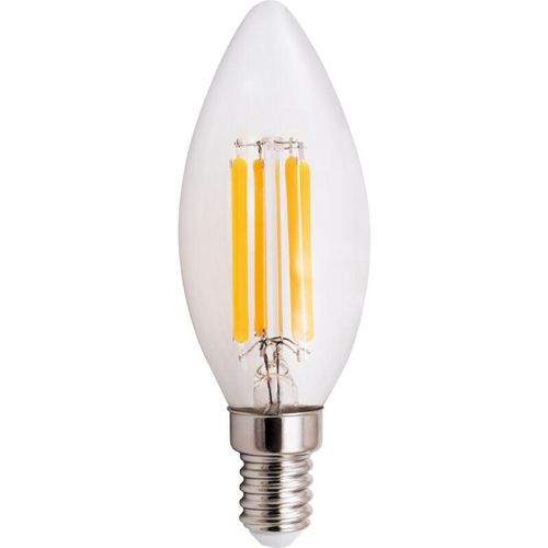 4250967331433 - Mcshine - led Filament Kerzenlampe Filed E14 6W 820 lm warmweiß klar