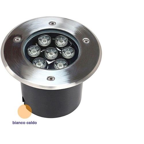 0613310740957 - Housecurity - eingelassener led-aussenstrahler IP65 7 powerled 7W warmes licht