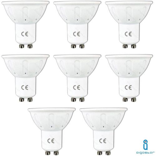 0664213402695 - Aigostar - led glühbirne GU10 4W 3000K warmweiss a+ 240LM 120° breitstrahlend 8