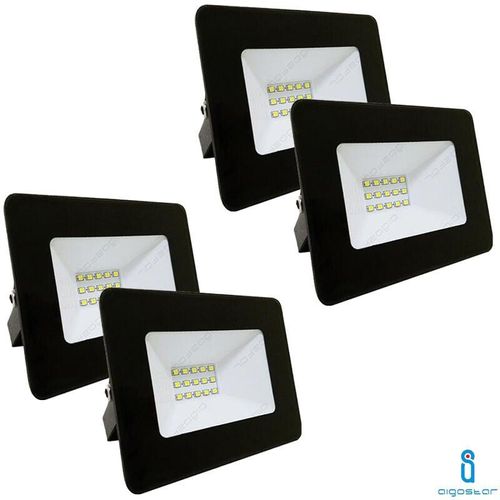 0664213399308 - Aigostar - led-strahler smd 10W slim outdoor IP65 4000K natürliches licht 4 stück