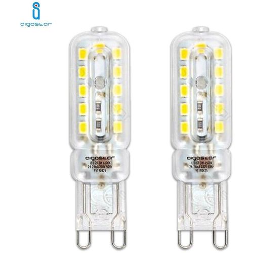 0664213401735 - Aigostar - led glühbirne g 9 3W kaltweiss 6500K a+ 270LM 2 stück