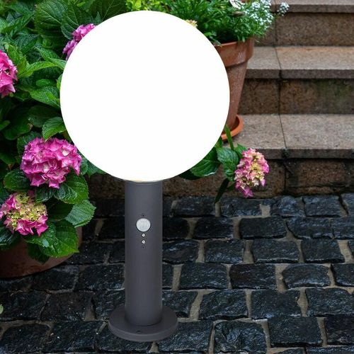 9007371473830 - - Stehlampe Sockelleuchte Außen Bewegungsmelder Außenleuchte Aluminium Bewegungssensor Spritzwasserfest Garten 1x E27 Fassung DxH 25x50 cm 9007371473830 - - Stehlampe Sockelleuchte Außen Bewegungsmelder Außenleuchte Aluminium Bewegungssensor Spritzwasserfest Garten 1x E27 Fassung DxH 25x50 cm