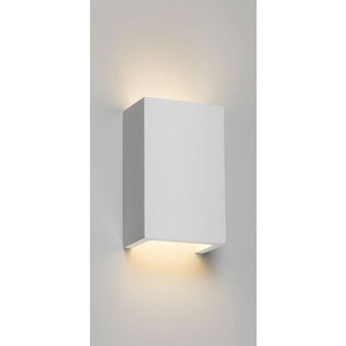 5056270859171 - Applique G9 Cuboid Up and Down Plâtre Blanc 230V IP20 40W - Knightsbridge