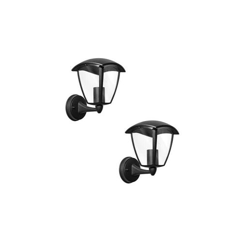 8059606098753 - Aigostar - wandlampe gartenlaterne E27 outdoor IP44 schwarz 2 stück