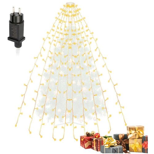 9475631459410 - Vingo - led Lichterkette 280 LEDs Weihnachtsbaum 8 Modi Party Deko Warmweiß - Warmweiß