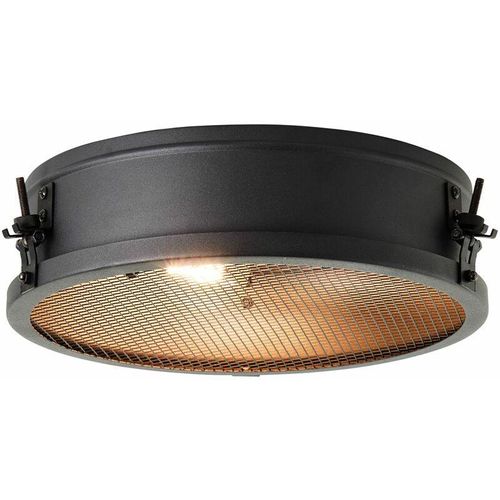 4004353382673 - Lampe Zois Deckenleuchte 34cm schwarz korund Metall 2x A60 E27 28WNormallampen (nicht enthalten) - schwarz - Brilliant