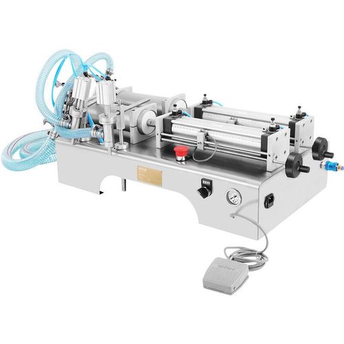 0840349953113 - Mophorn - vevor 10W Füllmaschine Flüssigkeit 100-1000ML Liquid Filling Machine Abfüller Flüssigkeitsabfüllmaschine mit Doppelkopf