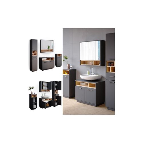4251421966796 - Badmöbel Badezimmermöbel Beatrice Spiegelschrank Waschtisch Hochschrank 4251421966796 - Badmöbel Badezimmermöbel Beatrice Spiegelschrank Waschtisch Hochschrank