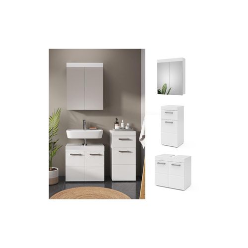 4066731227198 - Badmöbelset Luna Weiß Skandi Badezimmerschrank Badschrank Waschtischunterschrank Spiegelschrank Midischrank Schranktür Schrankfach Schrankschublade Ablage Aufbewahrung 4066731227198 - Badmöbelset Luna Weiß Skandi Badezimmerschrank Badschrank Waschtischunterschrank Spiegelschrank Midischrank Schranktür Schrankfach Schrankschublade Ablage Aufbewahrung