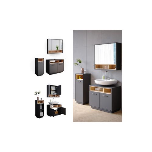 4251421954830 - Badmöbel Badezimmermöbel Beatrice Spiegelschrank Waschtisch Midischrank 4251421954830 - Badmöbel Badezimmermöbel Beatrice Spiegelschrank Waschtisch Midischrank