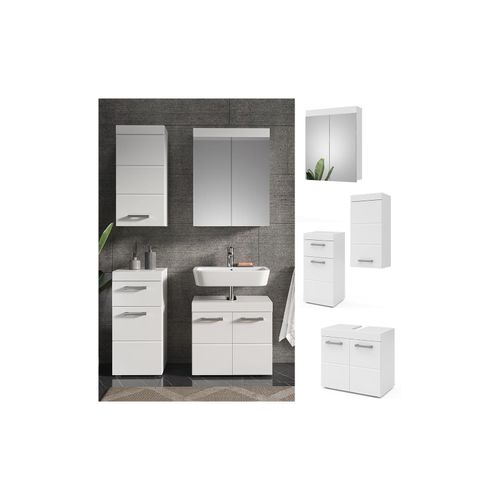 4066731227211 - Badmöbelset Luna Weiß Skandi Badezimmerschrank Badschrank Waschtischunterschrank Spiegelschrank Midischrank Hängeschrank Schranktür Schrankfach Schrankschublade Ablage Aufbewahrung 4066731227211 - Badmöbelset Luna Weiß Skandi Badezimmerschrank Badschrank Waschtischunterschrank Spiegelschrank Midischrank Hängeschrank Schranktür Schrankfach Schrankschublade Ablage Aufbewahrung