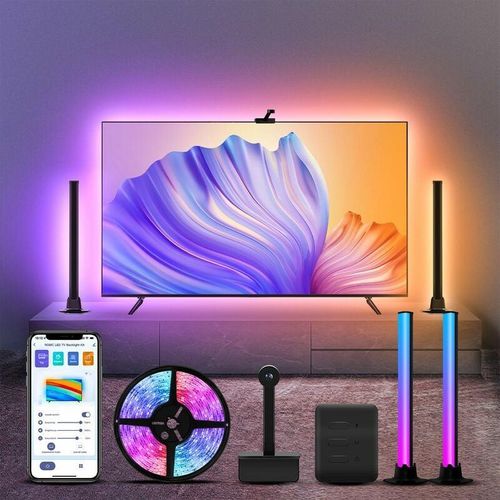 9371076446063 - Kinsi - led TV-HintergrundbeleuchtungSmart LED-Lightbar app RGBIC-Effekt 34m