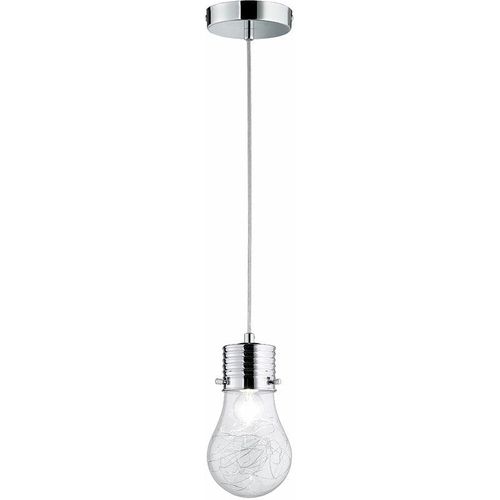 4003474267531 - Action - Pendelleuchte Glühbirne Vintage Lampe Wohnzimmer Hängeleuchte Deko Glühbirne E14 Drahtgeflecht h 150 cm Wofi 600301010150