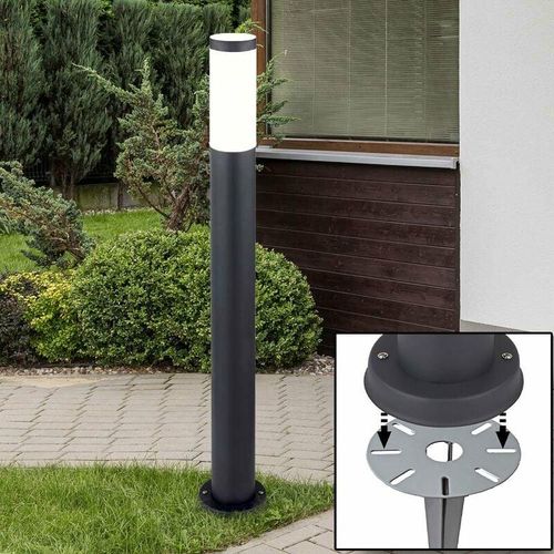 4059157134867 - Etc-shop - Außen Steh Lampe Garten Weg Steck Beleuchtung Edelstahl Terrassen Erd Boden Spieß Stand Leuchte anthrazit