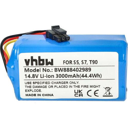 4065705446009 - Vhbw - Akku kompatibel mit Qihoo T90 S7 S9 360 S5 X9 Saugroboter (3000 mAh 148 v Li-Ion)