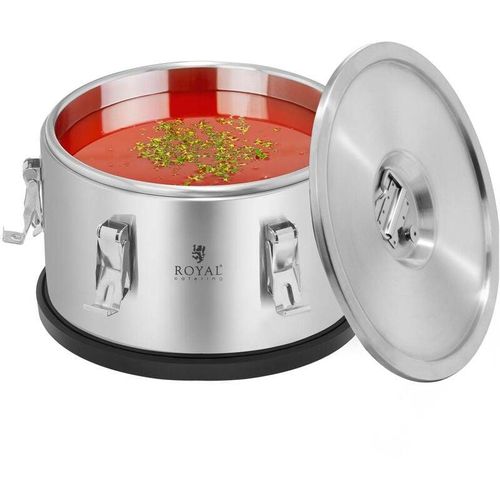 4250928653260 - Royal Catering - Thermobehälter Thermobox Warmhaltebehälter Speisen Edelstahl 10 l Stapelbar - Silbern 4250928653260 - Royal Catering - Thermobehälter Thermobox Warmhaltebehälter Speisen Edelstahl 10 l Stapelbar - Silbern