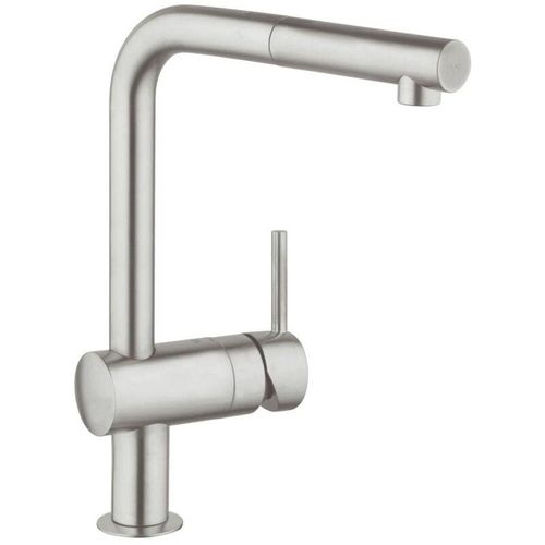 0750122361045 - Minta Einhebel-Spültischmischer mit SuperSteel Brause (G-32168dc0) - Grohe