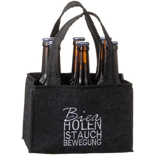 4260625747834 - Spetebo - Flaschenträger für 6 Flaschen - Bier holen ist - Männer Handtasche Bierträger