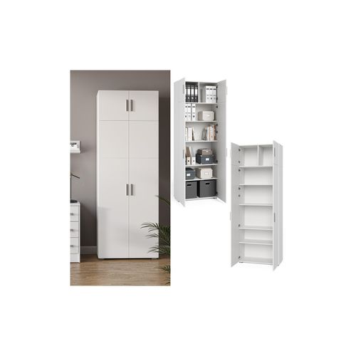4066731031795 - Aktenschrank Mehrzweckschrank Büroschrank Ingo Weiß-Sonoma 2 Türen Aufsatz 4066731031795 - Aktenschrank Mehrzweckschrank Büroschrank Ingo Weiß-Sonoma 2 Türen Aufsatz