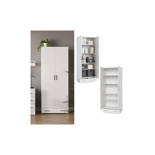 4066731031801 - Aktenschrank Mehrzweckschrank Büroschrank Ingo Weiß-Sonoma Türen Schublade 4066731031801 - Aktenschrank Mehrzweckschrank Büroschrank Ingo Weiß-Sonoma Türen Schublade