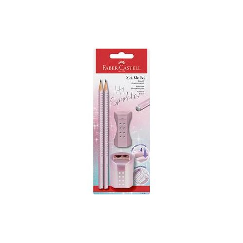 4005401182986 - Grip Sparkle Bleistift-Set B rose metallic 1 Set 4005401182986 Faber-Castell