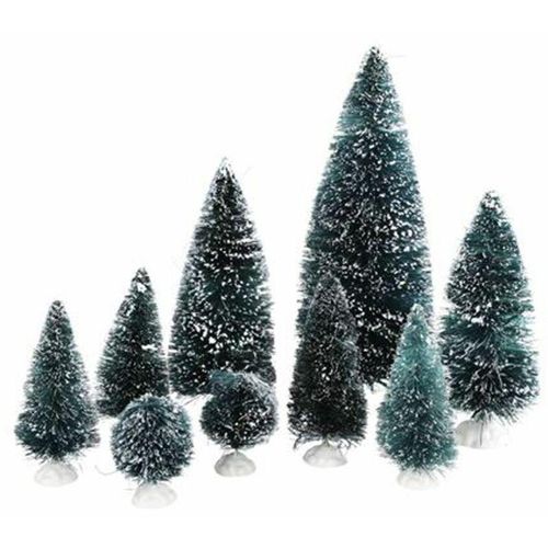 4251699808385 - Mm_unverified_brand - Dekotannen 9er-Set beschneit Tannenbaum Weihnachtsbaum Weihnachtsdeko Tischdeko