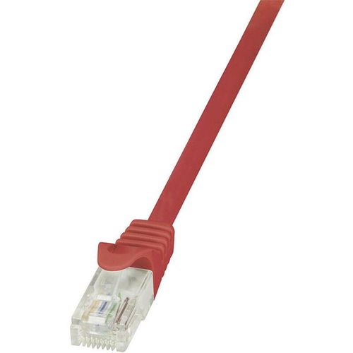 4052792025767 - ROT - LogiLink CP1074U RJ45 Netzwerkkabel Patchkabel cat 5e u utp 500 m mit Rastnasenschutz 1 St