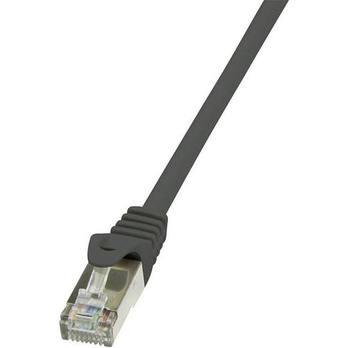 4052792022001 - CP2053S RJ45 Netzwerkkabel Patchkabel cat 6 f utp 200 m Schwarz mit Rastnasenschutz 1 St - Logilink