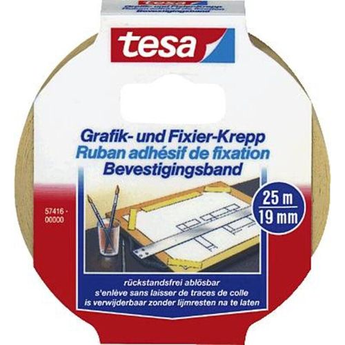 4042448051462 - Grafik- und Fixier-Kreppband 57416-00000 19mm x 25m beige ablösbar 25 Meter