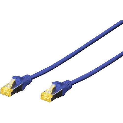 4016032327264 - DK-1644-A-005 B RJ45 Netzwerkkabel Patchkabel cat 6a s ftp 050 m Blau Halogenfrei verdril - Digitus