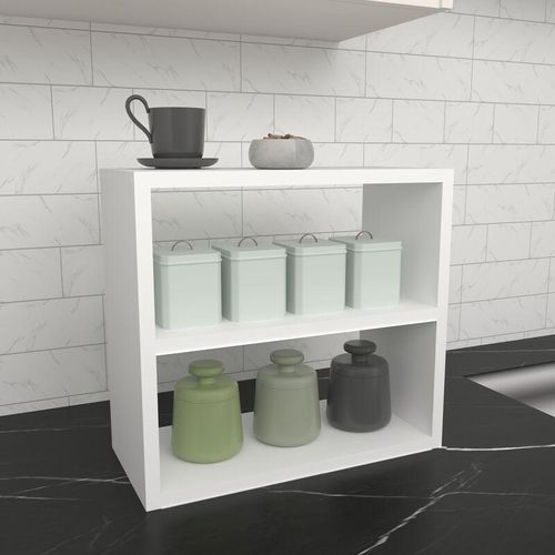 4059438684241 - [encasa] - Küchenregal Hjo Weiß Weiß