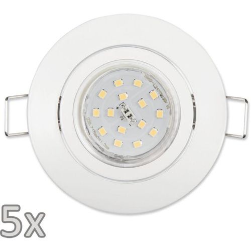 4250967336759 - Einbauleuchten-Set McShine 5xRahmen 5xLED-Strahler GU10 5W 500lmschwenkbar