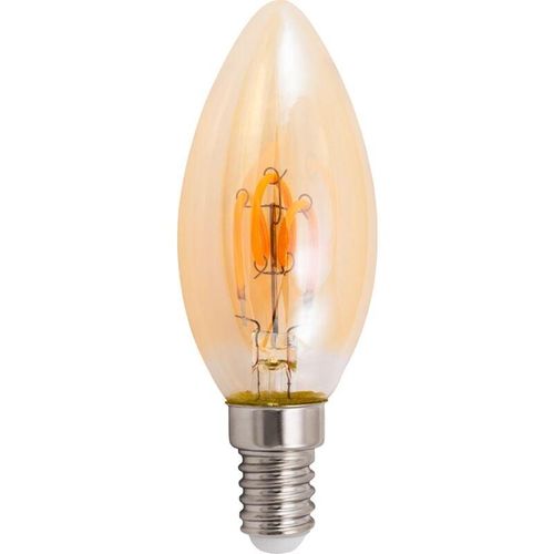 4250967331822 - LED Filament Kerzenlampe Retro E14 1W 90lm warmweiß goldenes Glas