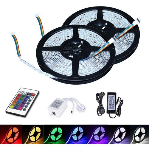 9051291156229 - 5M LED Streifen set  LED Strip 30 LEDs LED not wasserdicht(IP20) mit 24 Tasten Fernbedienung - RGB