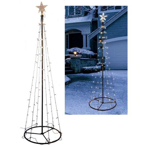 4260461472655 - Spetebo - led Weihnachtsbaum - 180 cm - Deko Leucht Kegel Baum mit 90 led - Innen und Außen