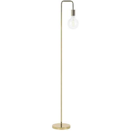 4251682247313 - Beliani - Stehlampe Gold 140 cm aus Metall Kabel mit Schalter Wohnzimmer Schlafzimmer Küche Flur Schlichtes Modernes Design - Gold