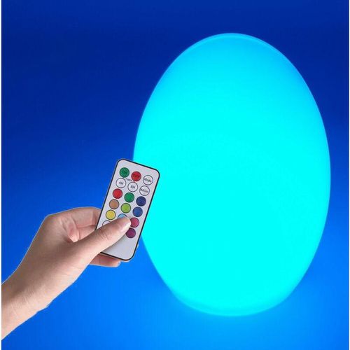 4262371532443 - Spetebo - led Leuchtball multi color mit Fernbedienung - 19 cm - Tisch Leuchte mit Farbwechsel und Timer - Nachtlicht Stimmungsleuchte mehrfarbig