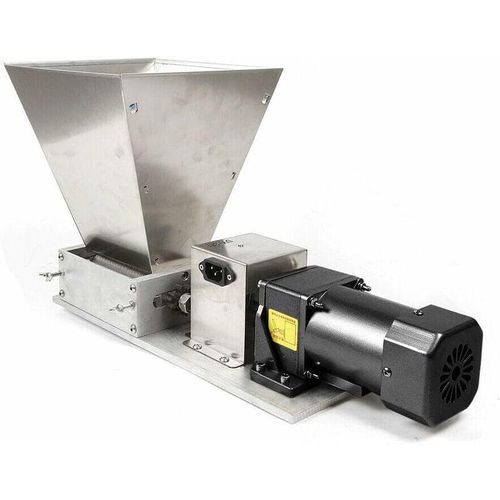 0738633566562 - Senderpick - Elektrische Getreidemühle Gerstenmühle Malzmühle Grinder 2 Walzenmühle + 4L Trichter 220V 75RPM