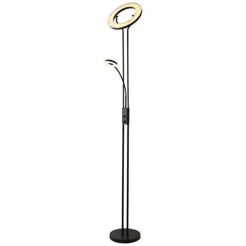 5053423241258 - Mother & Child Mutter Kind Stehlampe aus mattschwarzem Metall - Searchlight