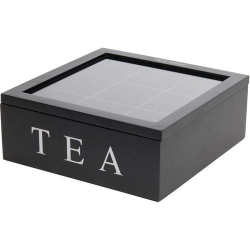 8718158267955 - Home Styling - Teebox tea 9 Fächer Teeaufbewahrung mdf 225 x 225 x 9 cm