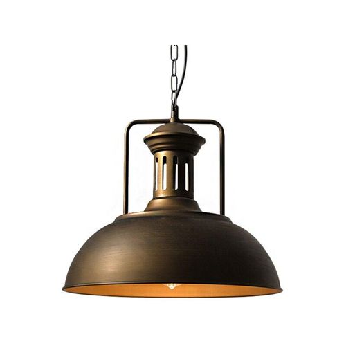 5713310913797 - Pendelleuchte Dome Vintage Metall Hängelampe im Industri Stil Ceiling Lampe mit Lampenschirm für Wohnzimmer Esszimmer Restaurant Bar Coffee (Kupfer)